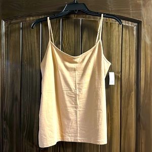 NWT GAP Fitted Spaghetti Strap Cami - Brush Beige